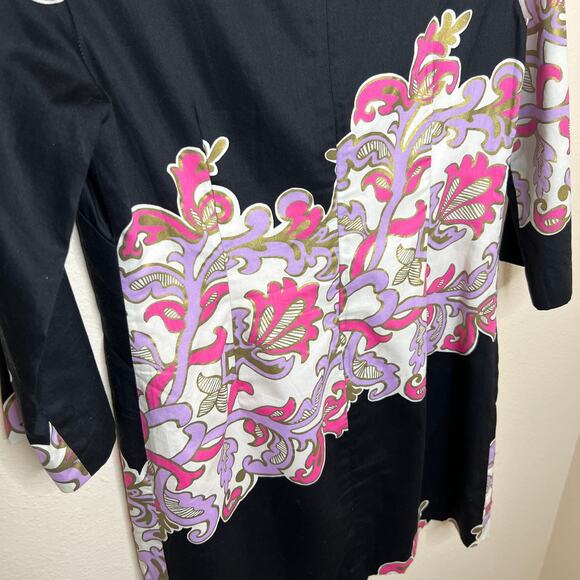 Lily Pulitzer Shauna Tunic Black Pink 3/4 Sleeve Dress 6 - Picture 12 of 12